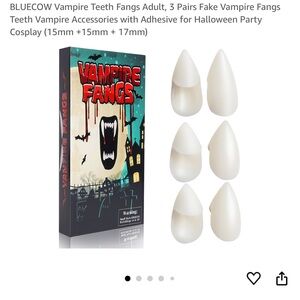 New 3 sets in a pack of vampire fangs.